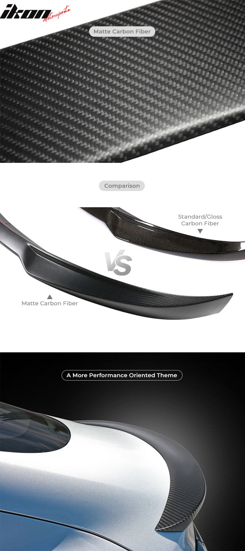 2008-2011 Benz C Class W204 C63 TMS Style Rear Diffuser Carbon Fiber
