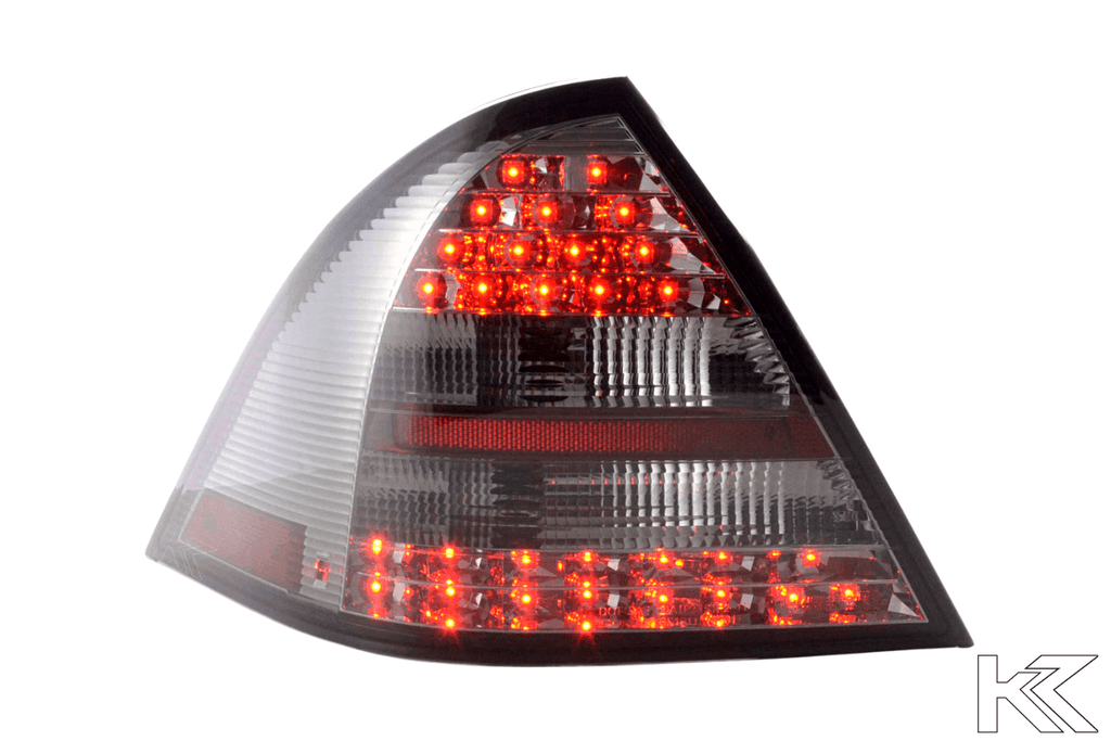 Mercedes Benz C-Class (203) Sedan Chrome Smoke LED Taillights Set (2005-2007)