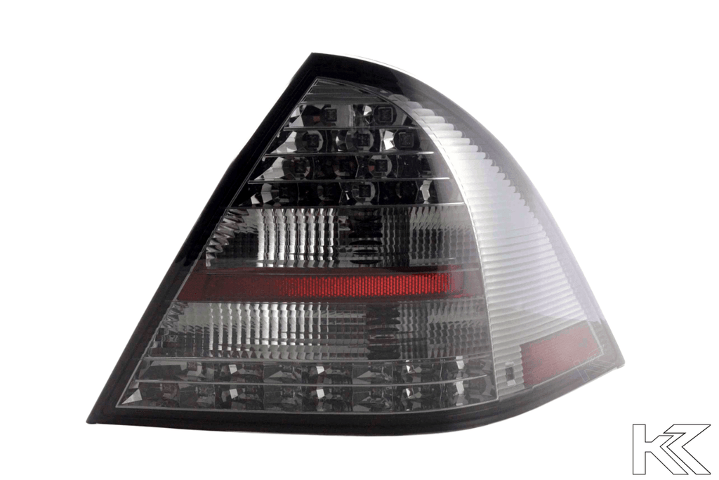 Mercedes Benz C-Class (203) Sedan Chrome Smoke LED Taillights Set (2005-2007)