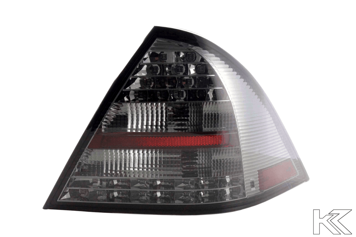 Mercedes Benz C-Class (203) Sedan Chrome Smoke LED Taillights Set (2005-2007)