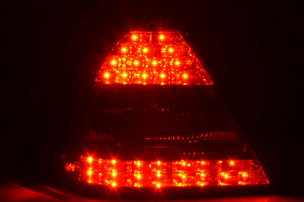 Mercedes Benz C-Class (203) Sedan Chrome Smoke LED Taillights Set (2005-2007)