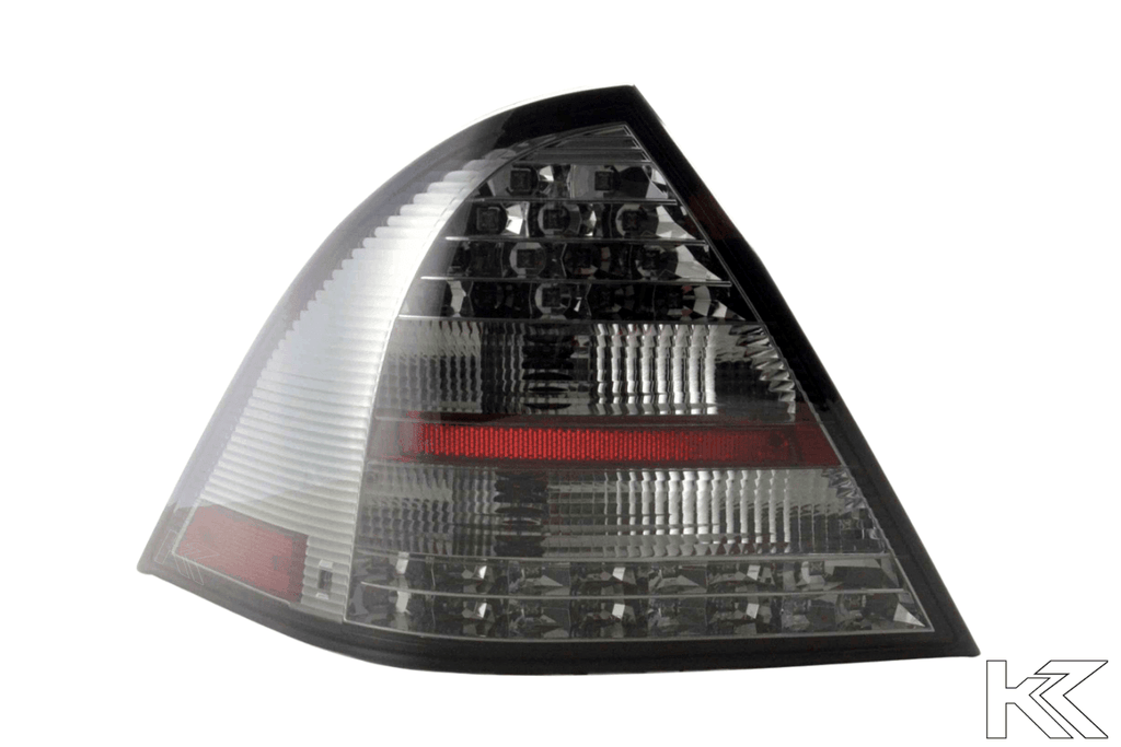 Mercedes Benz C-Class (203) Sedan Chrome Smoked LED Taillights Set (2001-2004)