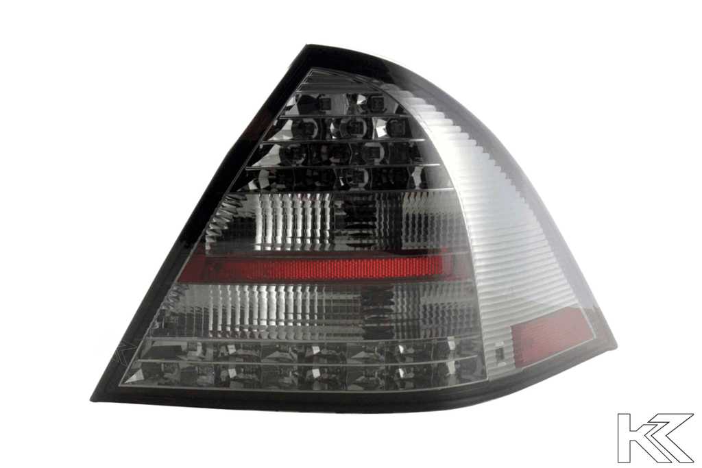 Mercedes Benz C-Class (203) Sedan Chrome Smoked LED Taillights Set (2001-2004)