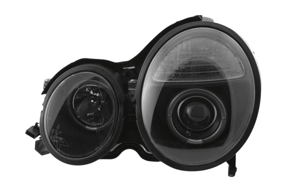 Mercedes Benz E-Class (210) Black Angel Eye Headlights (1999-2001)