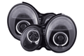 Mercedes Benz E-Class (210) Black Angel Eye Headlights (1999-2001)
