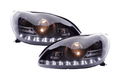 Mercedes Benz S-Class (220) Black LED Headlights with Daytime Running Lights (2002-2005)