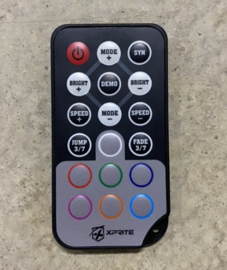 Xprite Replacement Wireless Remote Control for 144 LED RGB Interior Car Lights | DL-IL-G5 Series