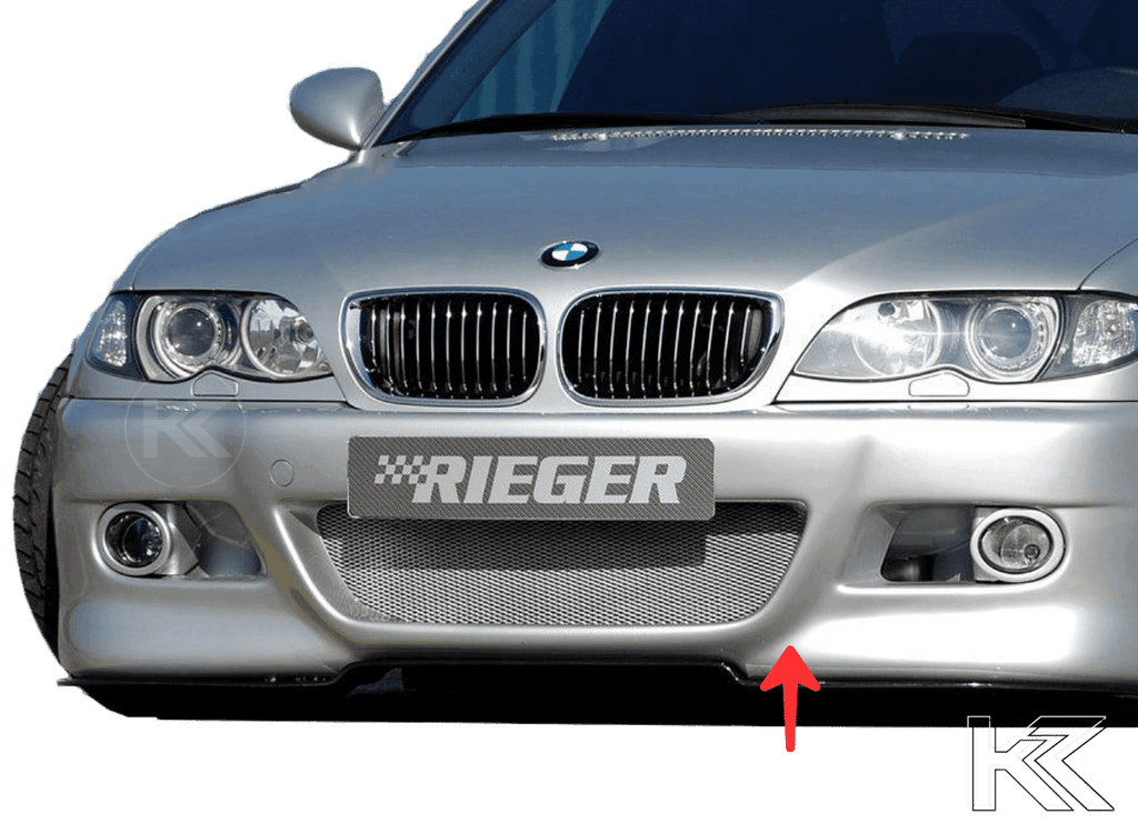Rieger E46 Facelift Sedan/Touring Front Bumper w/Fog Holders