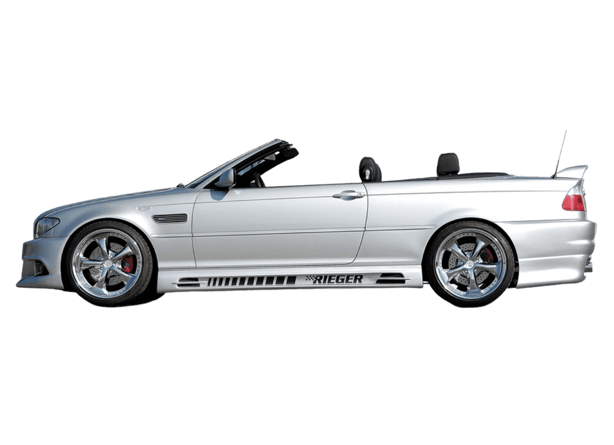 Rieger E46 Side Skirts - Vented Type 1