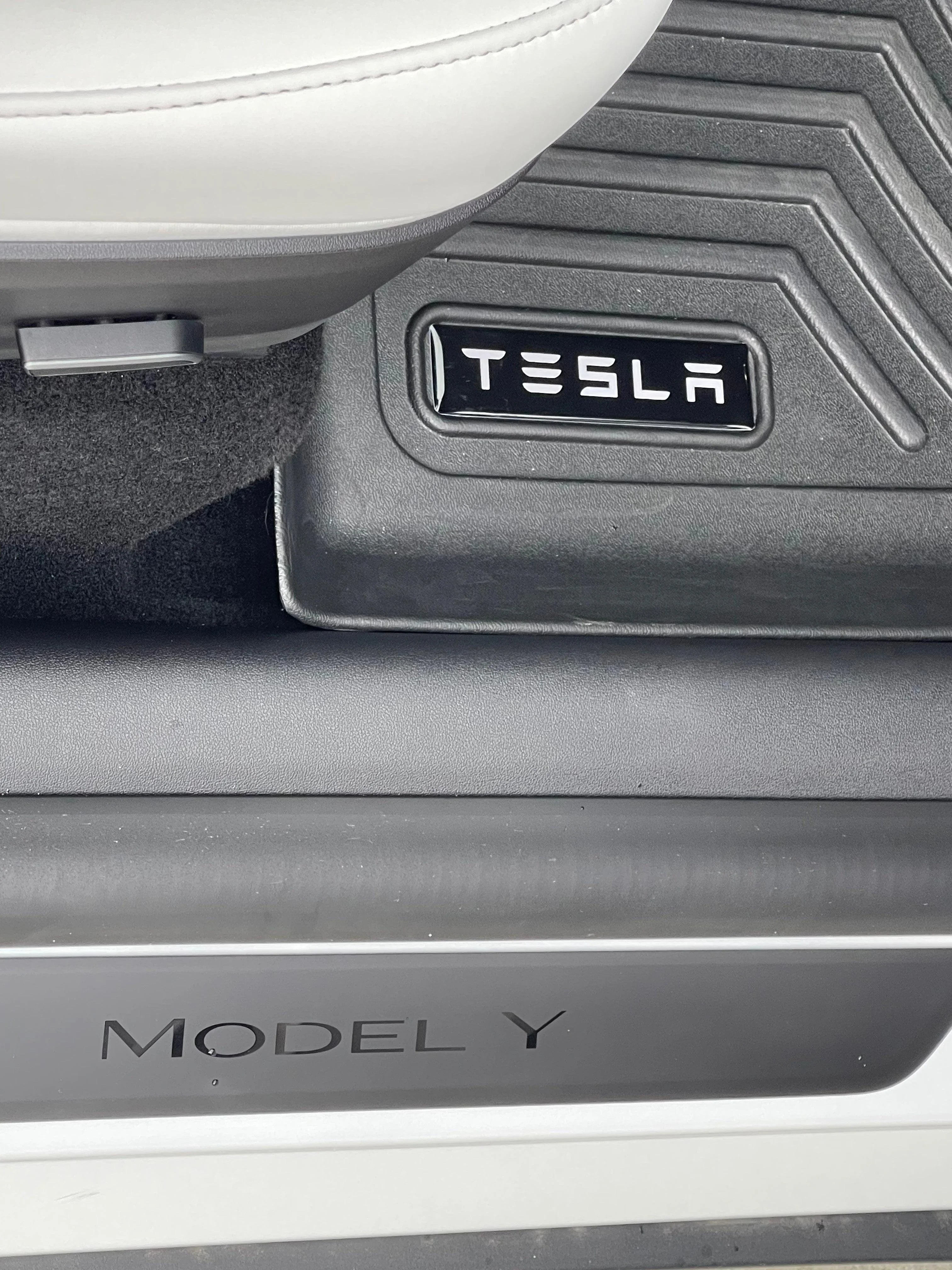 Tesla Logo Emblem for WeatherTech Floor Mats - Model S, X, 3, and Y