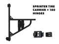 Sprinter Van Rear Tire Carrier + 180 Hinges