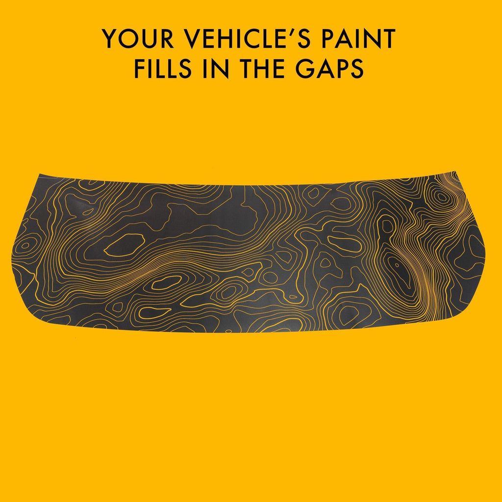 Stealth Topographic Map Hood Overlay (Printed Series) - 2021+ Bronco
