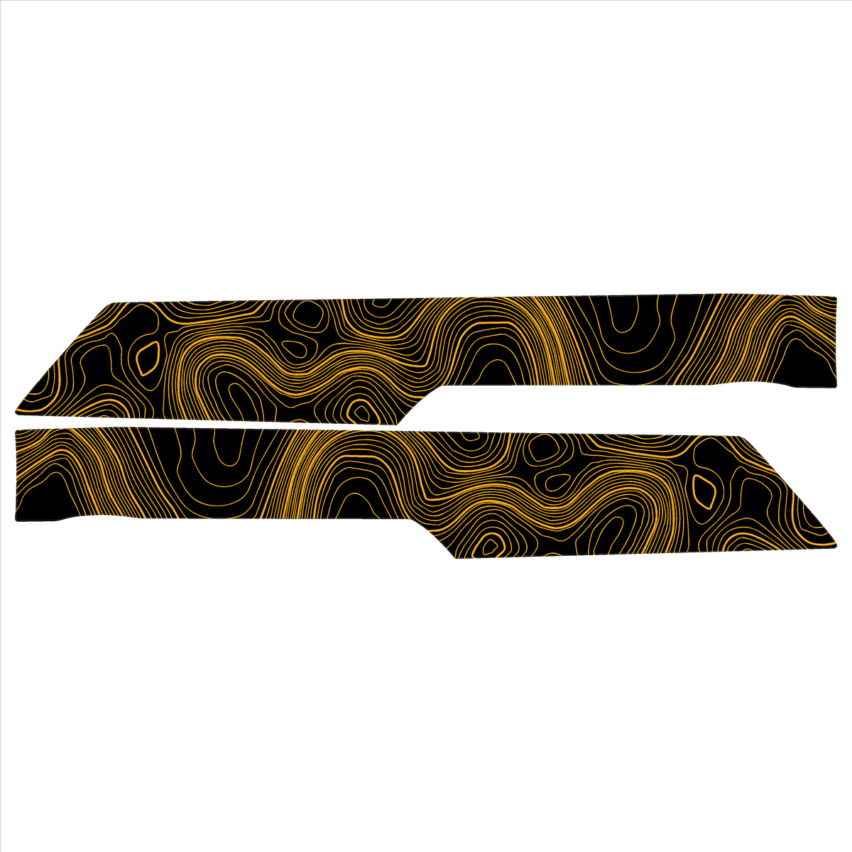 Topo Rear Interior Upper Door Card Insert Overlays (Printed Series) - 2021+ Bronco 4 Door