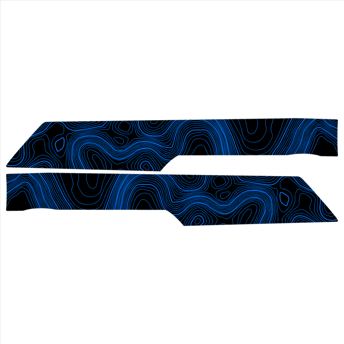 Topo Front Interior Upper Door Card Insert Overlays (Printed Series) - 2021+ Bronco 4 Door