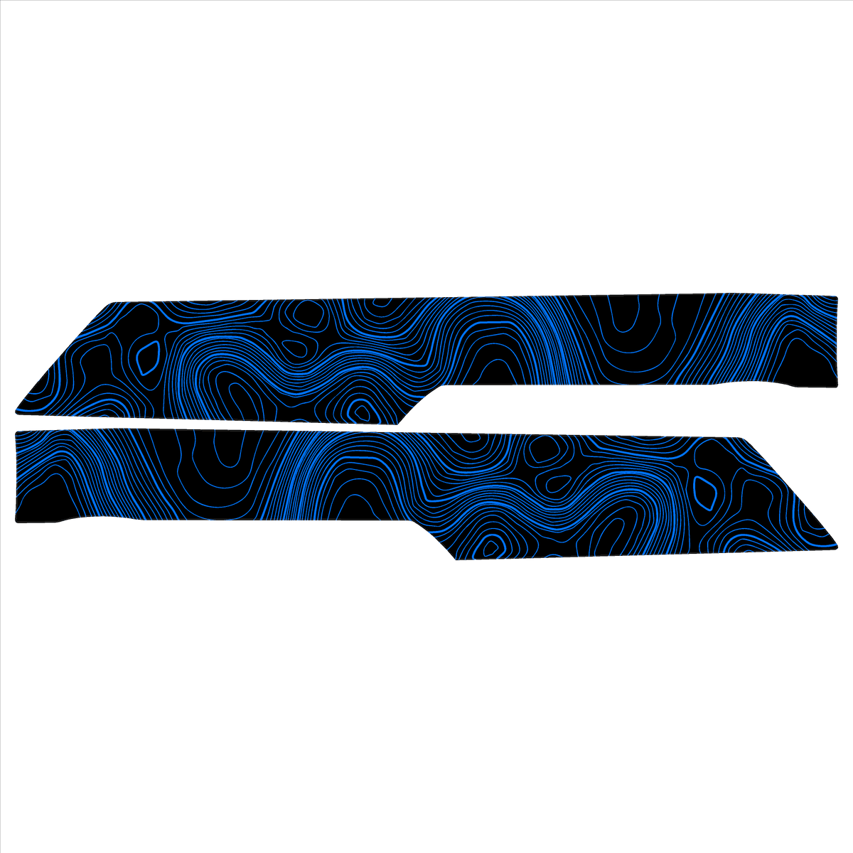 Topo Rear Interior Upper Door Card Insert Overlays (Printed Series) - 2021+ Bronco 4 Door