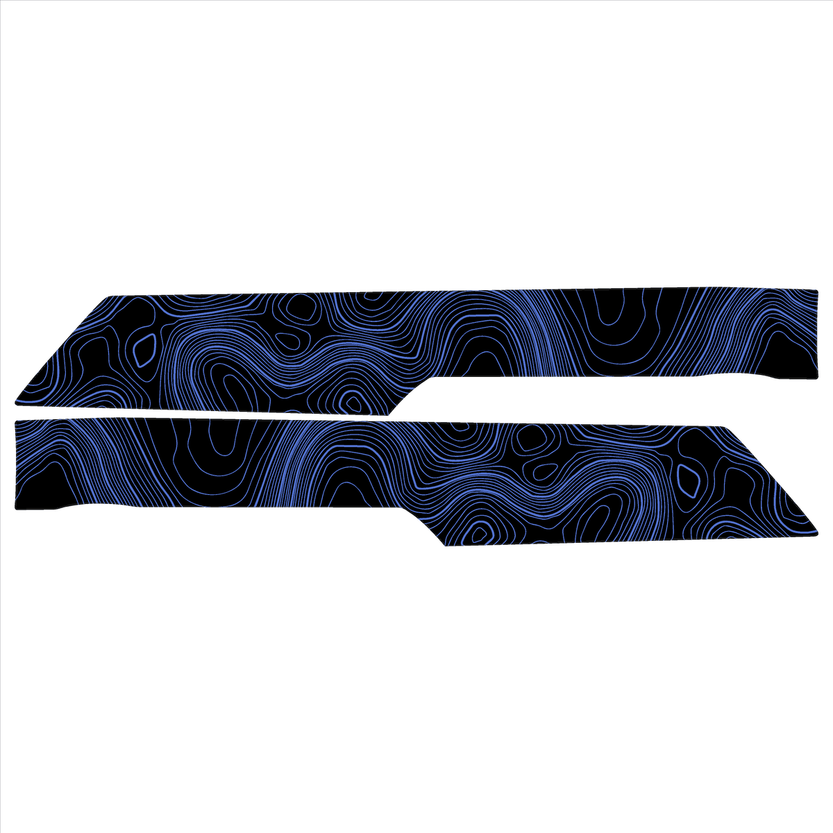 Topo Rear Interior Lower Door Card Insert Overlays (Printed Series) - 2021+ Bronco 4 Door