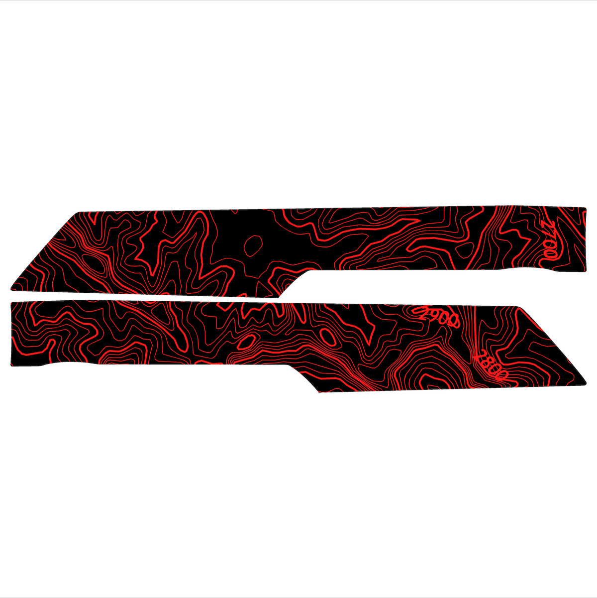 Topo Understeering Panel Overlay (Printed Series) - 2021-2022 Bronco (Type A)