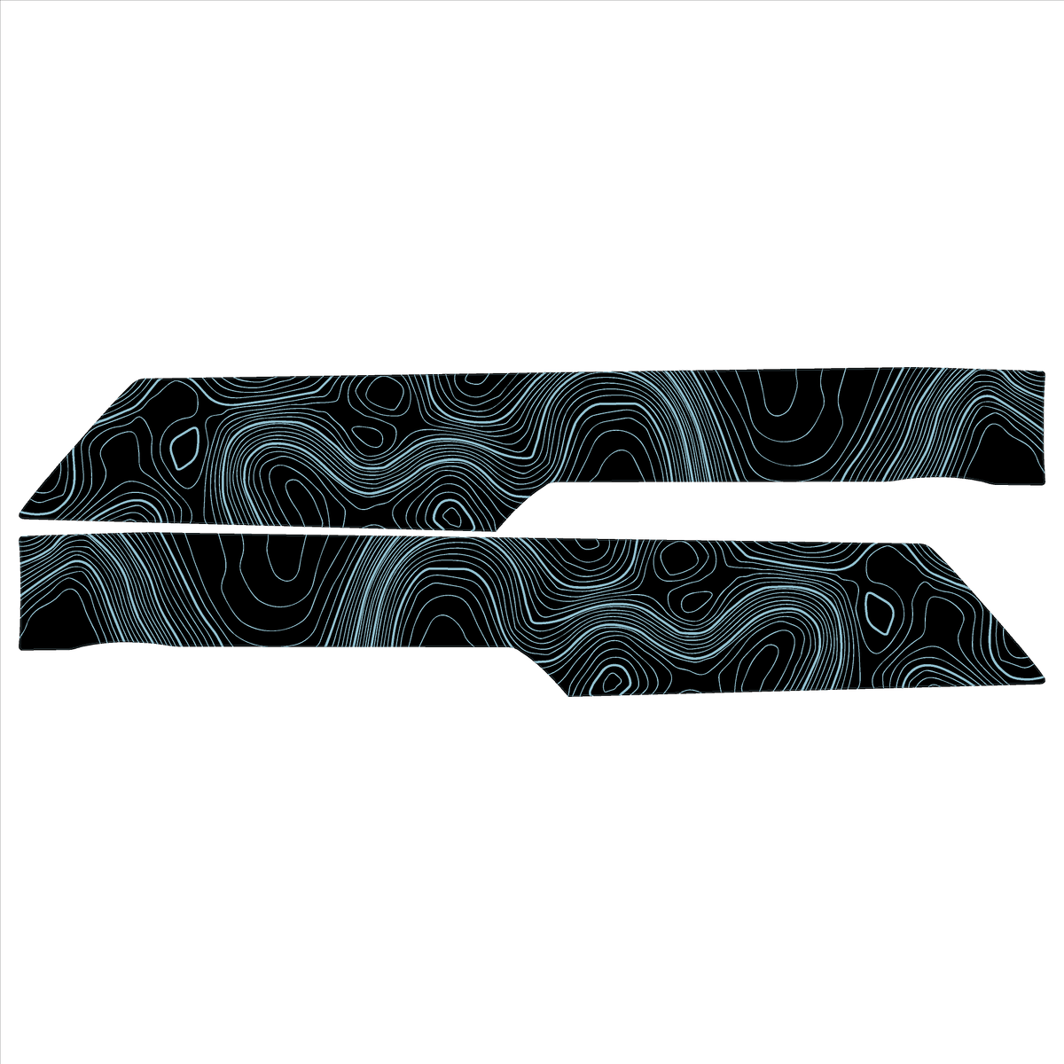 Topo Rear Interior Upper Door Card Insert Overlays (Printed Series) - 2021+ Bronco 4 Door