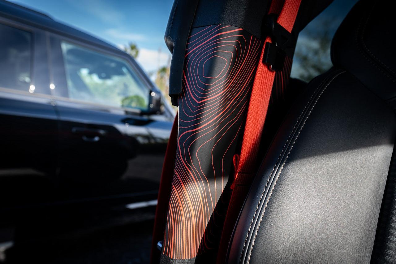 Topo Seatbelt Trim Protector (Printed Series) - 2021+ Bronco 4 Door