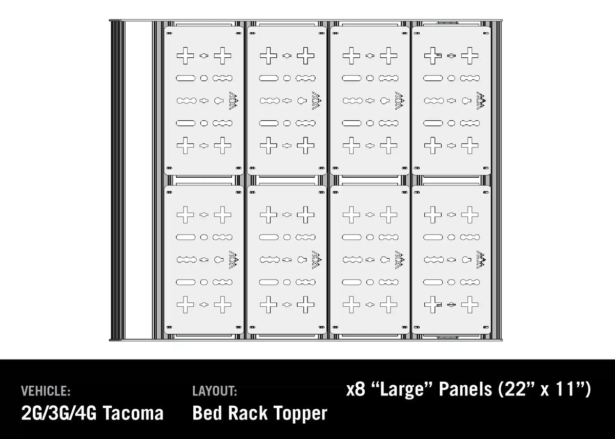 Toyota Tacoma Bed Rack - DRIFTR Topper (Add-on)
