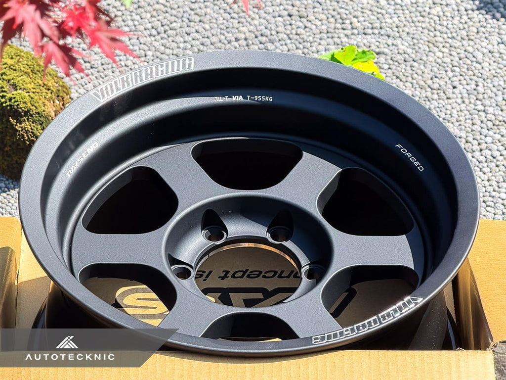 Volk Racing TE37XT M-Spec 17x8.5 -10 6x139.7 Blast Black - 6-Lug Truck / 4x4 (Set of 4)