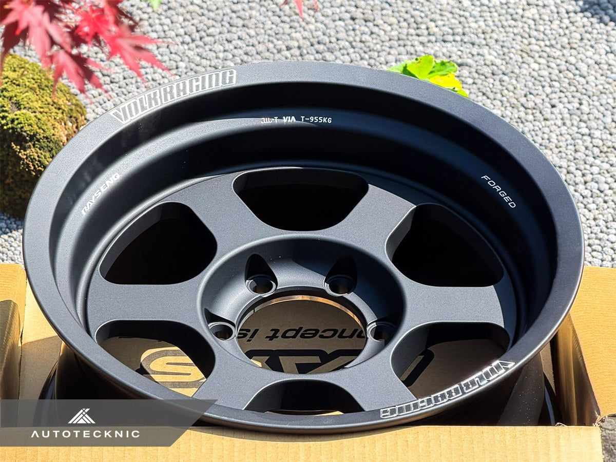 Volk Racing TE37XT M-Spec 17x8.5 -10 6x139.7 Blast Black - 6-Lug Truck / 4x4 (Set of 4)
