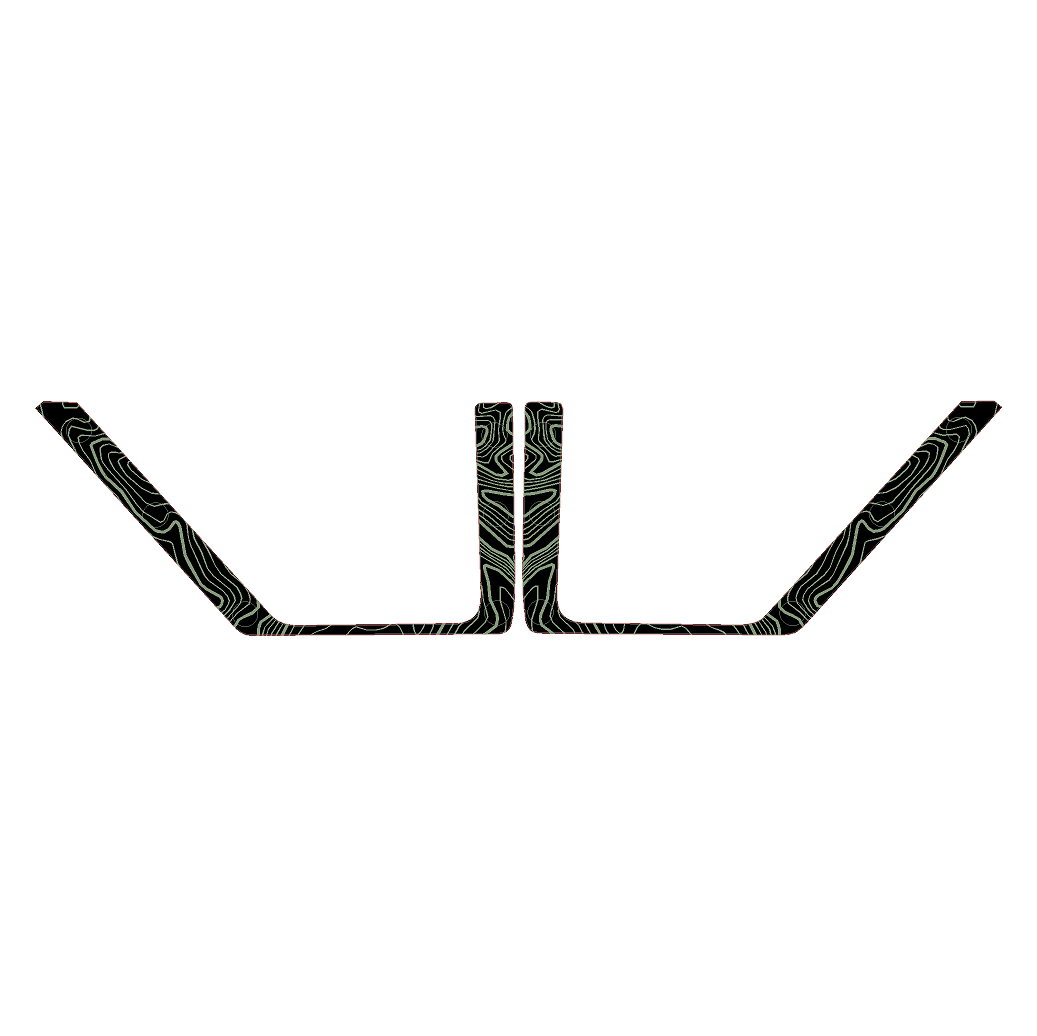 Topo Front Door Net Trim Overlay Kit (Printed Series) - 2021+ Bronco