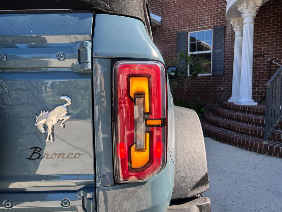Version 1L Tail Light Overlays - 2021+ Bronco (w/ LED Taillights)