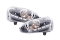 Volkswagen Golf 5 Chrome LED Headlights with Daytime Running Lights (2003 - 2008) - With R87 approval
