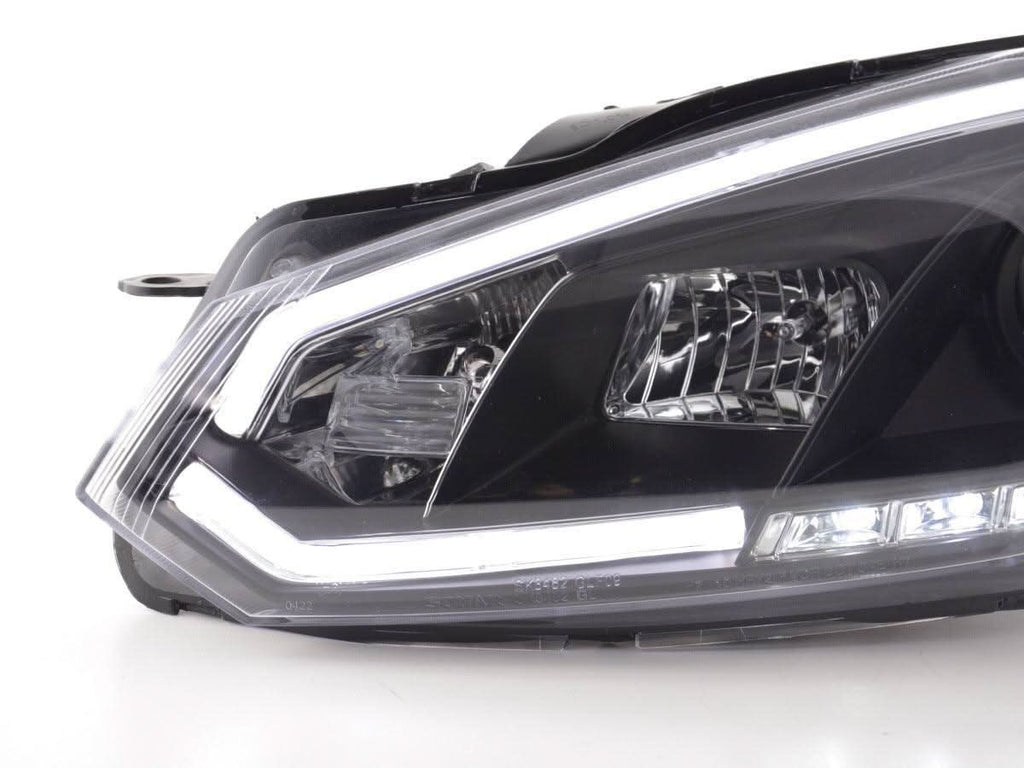 Volkswagen Golf 6 Black LED Headlights with Daytime Running Lights (2008 - 2014)