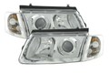 Volkswagen Passat Type 3B Chrome Headlight Set 1997-2000