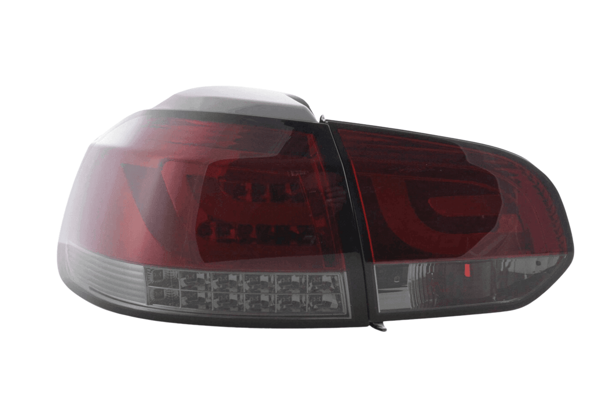 VW Golf Mk6 GTI LED Bar Red/Smoked Tail Lights V1 LED Indicators (2008-2014)
