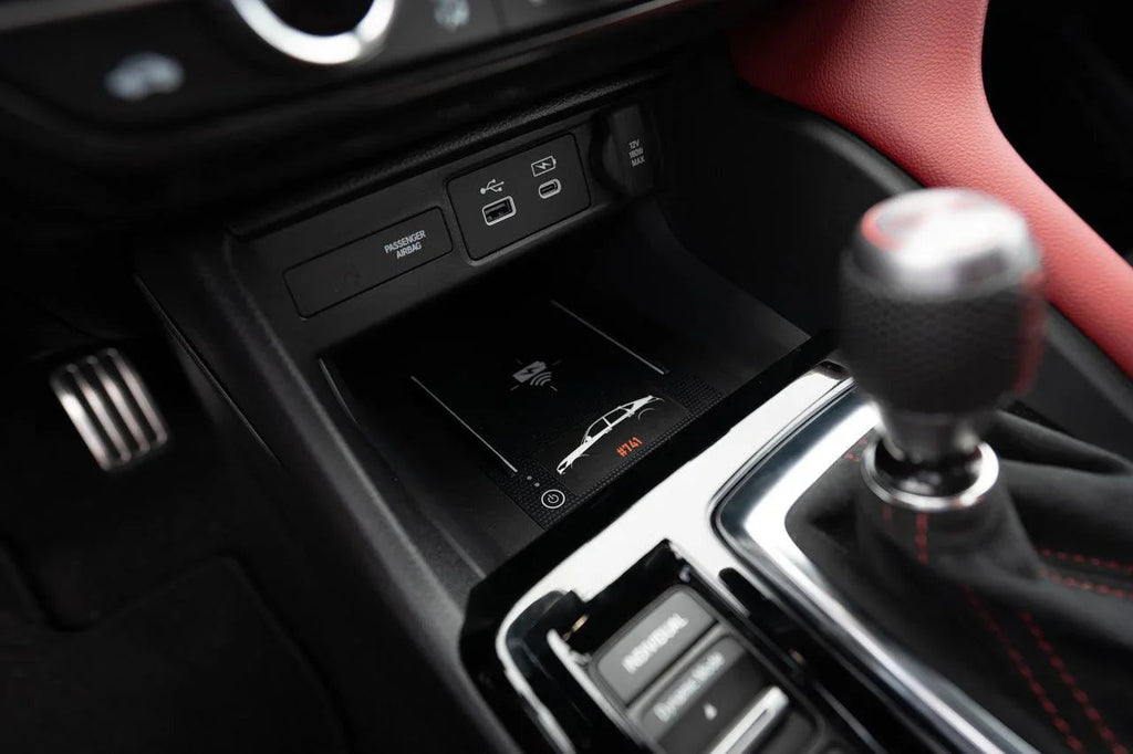 Wireless Charger Warning Label Overlay - 2023+ Integra