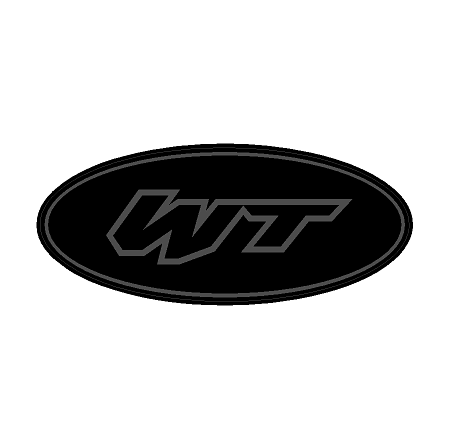 "WT" Rear Oval Emblem Overlays (Printed Series) - 2021-2023 Bronco Wildtrak