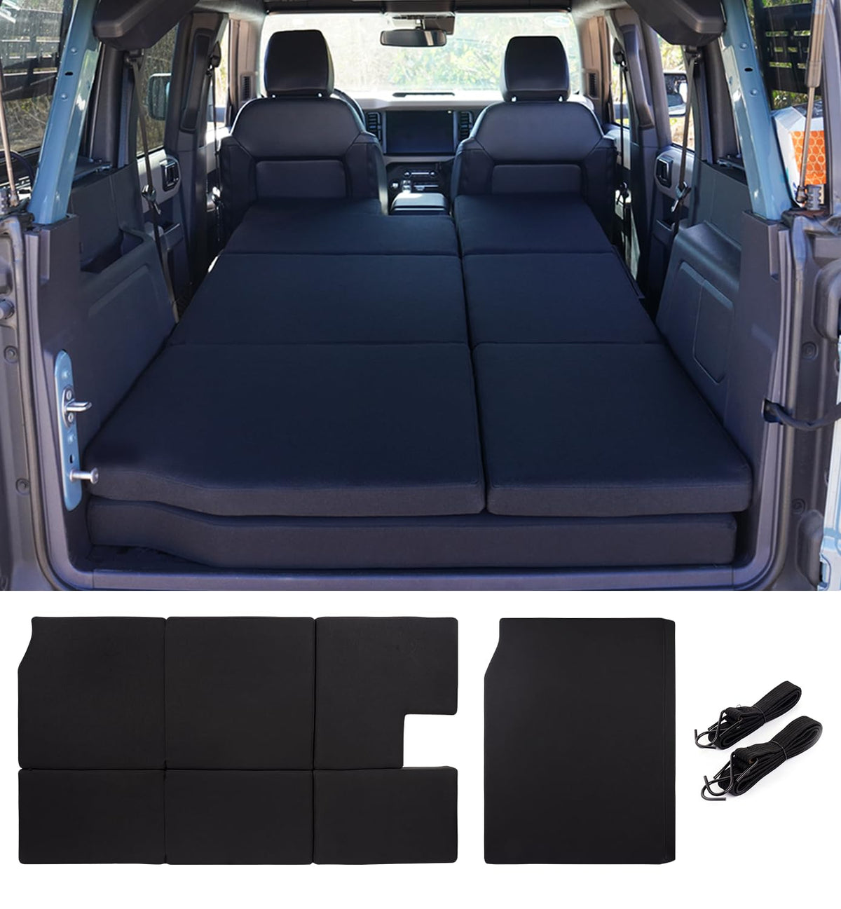 Xprite Premium Foam Bed Pad & Leveling Pad — Ford Bronco 4-Door 2021–2024